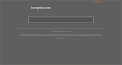 Desktop Screenshot of inception.com